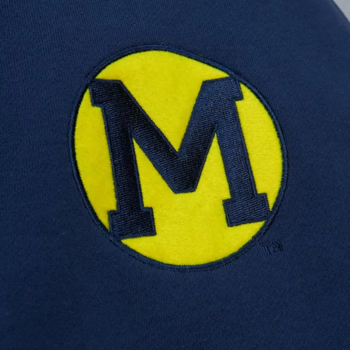 Men039s Hoodies and Sweatshirts Mitchell and Ness PreGame SS Fleece Hoodie University Of Michigan Men039s Hoodies and Sweatshirts Mitchell and Ness PreGame SS Fleece Hoodie University Of Michigan