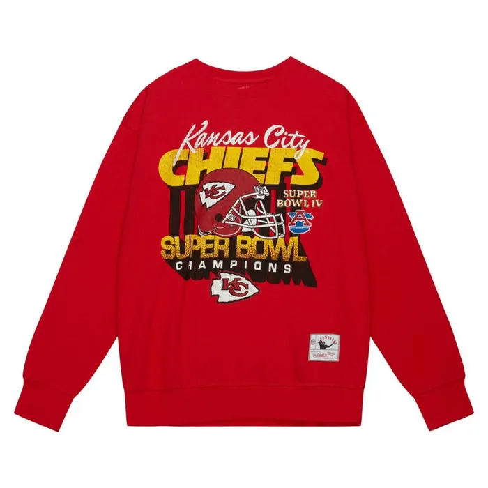 Men039s Hoodies and Sweatshirts Mitchell and Ness VTG Super Bowl Crew Kansas City Chiefs Men039s Hoodies and Sweatshirts Mitchell and Ness VTG Super Bowl Crew Kansas City Chiefs