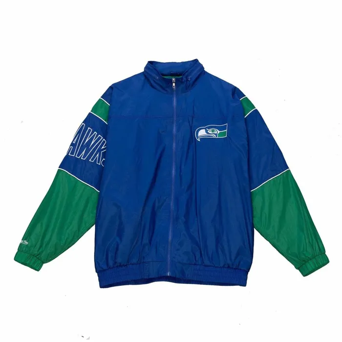 Men039s Jackets and Outerwear Mitchell and Ness Authentic Sideline Jacket Seattle Seahawks Men039s Jackets and Outerwear Mitchell and Ness Authentic Sideline Jacket Seattle Seahawks