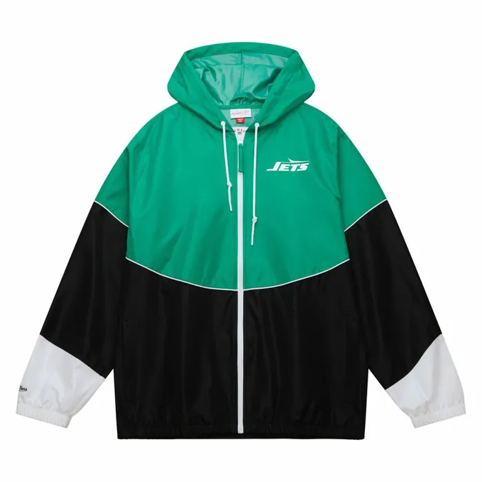 Men039s Jackets and Outerwear Mitchell and Ness Home Team Lightweight Windbreaker New York Jets Men039s Jackets and Outerwear Mitchell and Ness Home Team Lightweight Windbreaker New York Jets