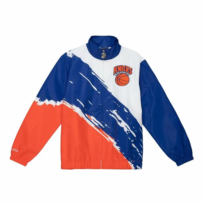 Men039s Jackets and Outerwear Mitchell and Ness Paintbrush Windbreaker New York Knicks Men039s Jackets and Outerwear Mitchell and Ness Paintbrush Windbreaker New York Knicks