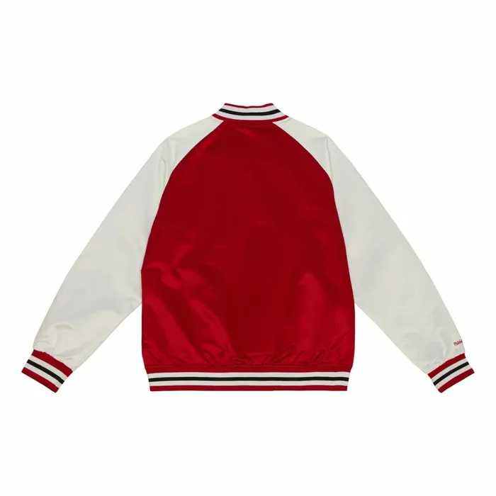 Men039s Jackets and Outerwear Mitchell and Ness Primetime Lightweight Satin Jacket Chicago Bulls Men039s Jackets and Outerwear Mitchell and Ness Primetime Lightweight Satin Jacket Chicago Bulls