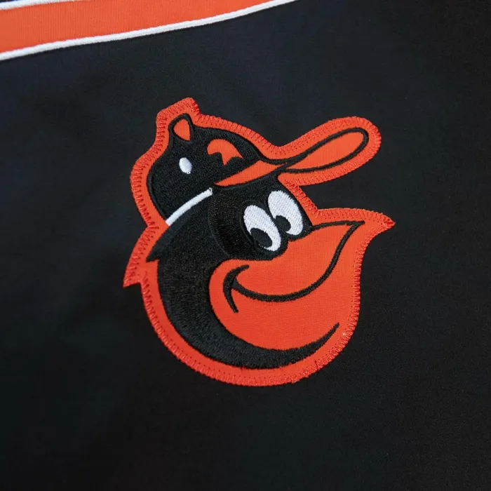 Men039s Jackets and Outerwear Mitchell and Ness Sideline Pullover Satin Jacket Baltimore Orioles Men039s Jackets and Outerwear Mitchell and Ness Sideline Pullover Satin Jacket Baltimore Orioles
