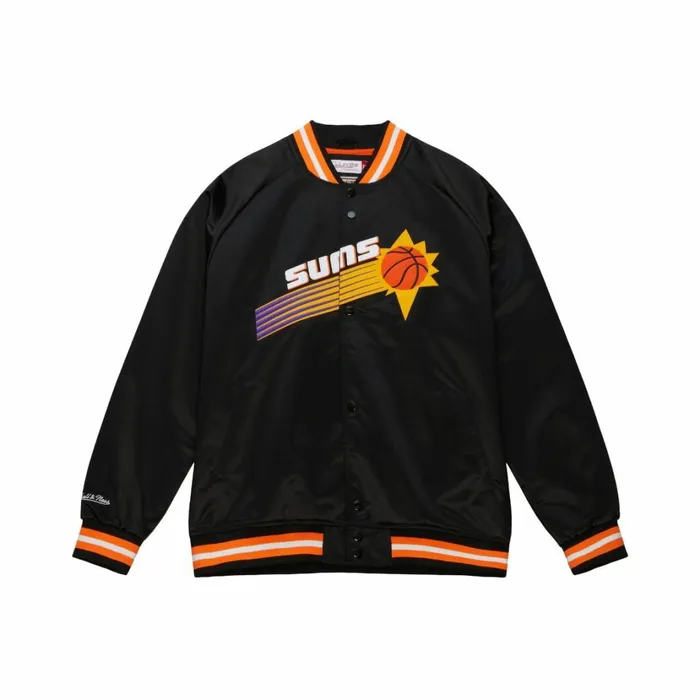 Men039s Jackets and Outerwear Mitchell and Ness Special Script Lightweight Satin Jacket Phoenix Suns Men039s Jackets and Outerwear Mitchell and Ness Special Script Lightweight Satin Jacket Phoenix Suns