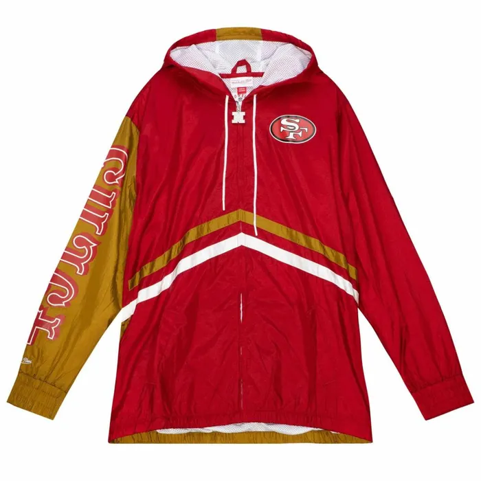 Men039s Jackets and Outerwear Mitchell and Ness Undeniable Full Zip Windbreaker San Francisco 49ers Men039s Jackets and Outerwear Mitchell and Ness Undeniable Full Zip Windbreaker San Francisco 49ers