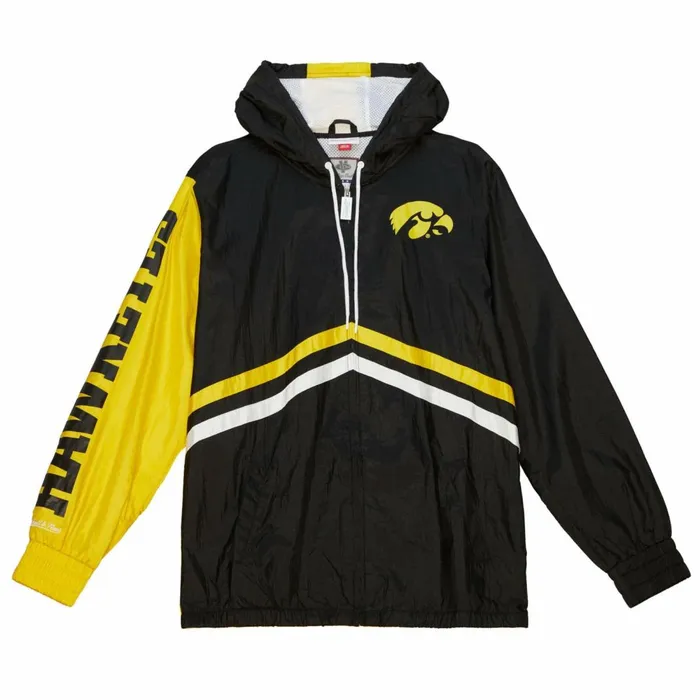 Men039s Jackets and Outerwear Mitchell and Ness Undeniable Full Zip Windbreaker University Of Iowa Men039s Jackets and Outerwear Mitchell and Ness Undeniable Full Zip Windbreaker University Of Iowa