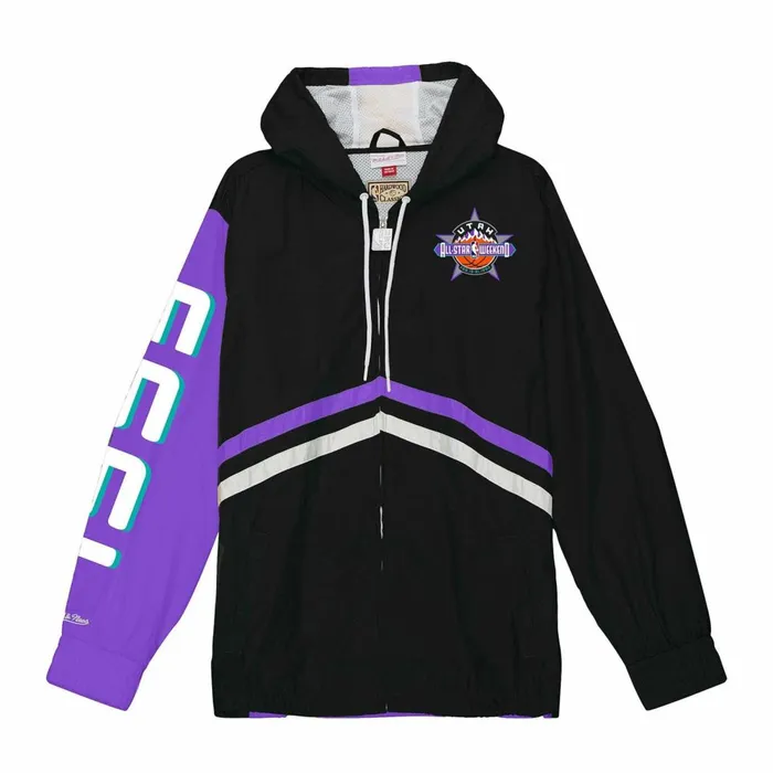 Men039s Jackets and Outerwear Mitchell and Ness Undeniable Full Zip Windbreaker Utah Jazz 1993 Men039s Jackets and Outerwear Mitchell and Ness Undeniable Full Zip Windbreaker Utah Jazz 1993