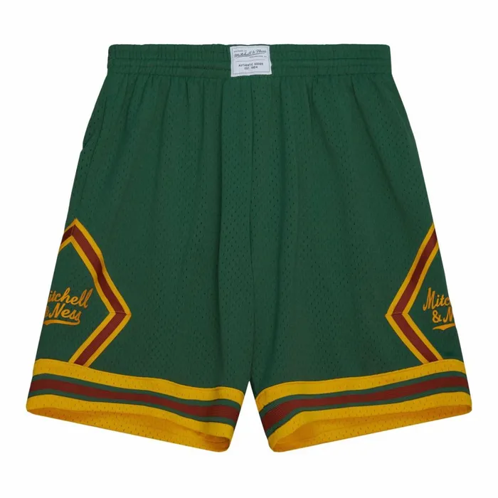 Men039s MandN Brand Mitchell and Ness Branded Diamond Script Shorts