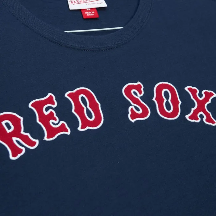 Men039s MLB Mitchell and Ness Color Blocked SS Tee Boston Red Sox Men039s MLB Mitchell and Ness Color Blocked SS Tee Boston Red Sox