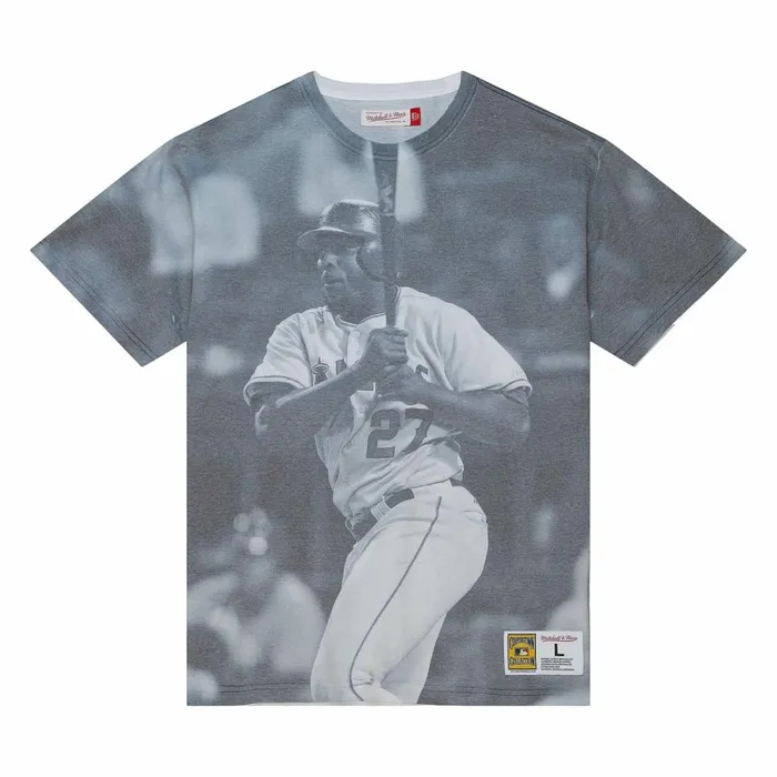 Men039s MLB Mitchell and Ness Highlight Sublimated Player Tee Anaheim Angels Vladimir Guerrero Men039s MLB Mitchell and Ness Highlight Sublimated Player Tee Anaheim Angels Vladimir Guerrero
