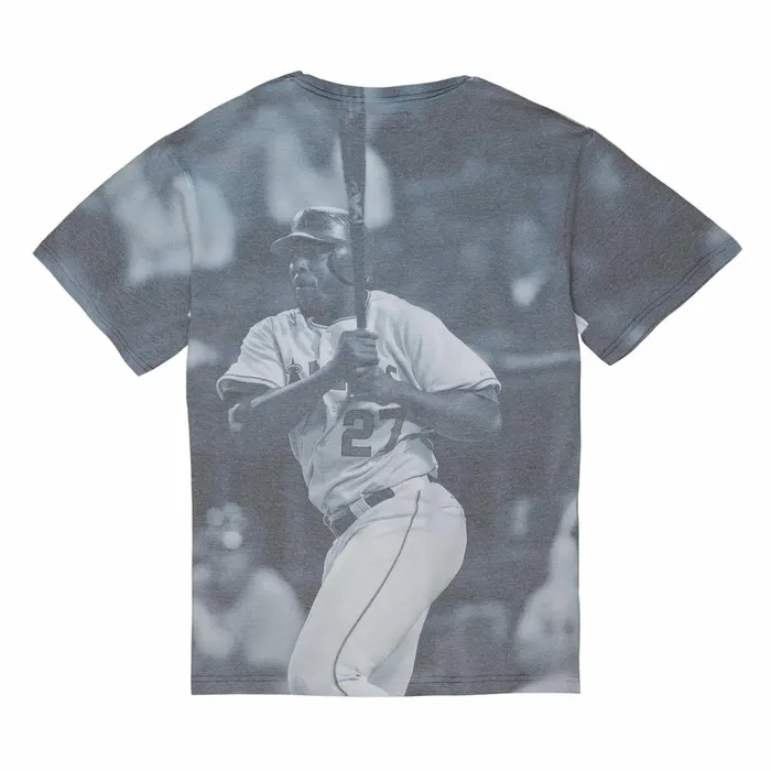 Men039s MLB Mitchell and Ness Highlight Sublimated Player Tee Anaheim Angels Vladimir Guerrero Men039s MLB Mitchell and Ness Highlight Sublimated Player Tee Anaheim Angels Vladimir Guerrero