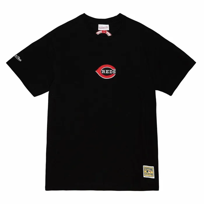 Men039s MLB Mitchell and Ness Insignia SS Tee Cincinnati Reds