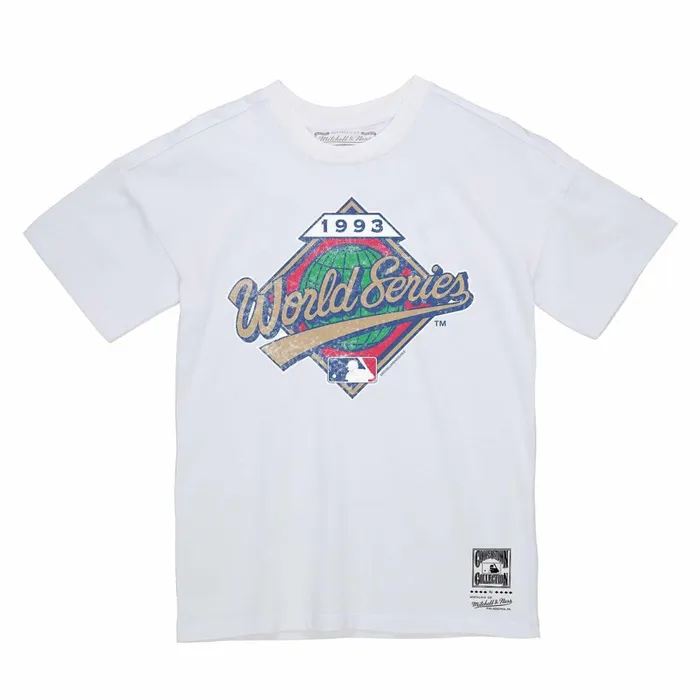 Men039s MLB Mitchell and Ness Logo Tee World Series 1993