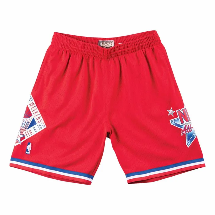 Men039s NBA Swingman Mitchell and Ness Swingman Shorts AllStar West 1991