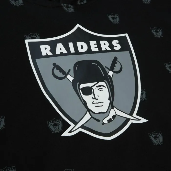 Men039s NFL Mitchell and Ness AOP Fleece Hoodie Oakland Raiders Men039s NFL Mitchell and Ness AOP Fleece Hoodie Oakland Raiders