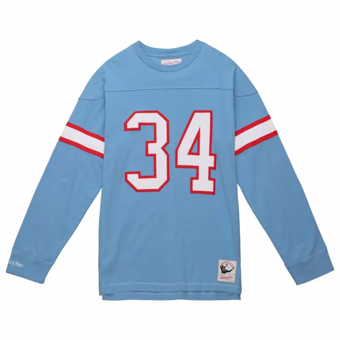 Men039s NFL Mitchell and Ness NandN Longsleeve Tee Houston Oilers 1980 Earl Campbell Men039s NFL Mitchell and Ness NandN Longsleeve Tee Houston Oilers 1980 Earl Campbell