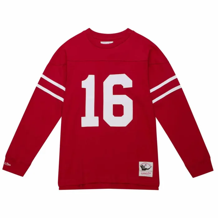 Men039s NFL Mitchell and Ness NandN Longsleeve Tee San Francisco 49ers 1989 Joe Montana Men039s NFL Mitchell and Ness NandN Longsleeve Tee San Francisco 49ers 1989 Joe Montana