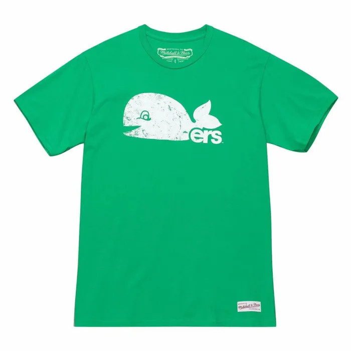Men039s NHL Mitchell and Ness Distressed Logo Tee Hartford Whalers