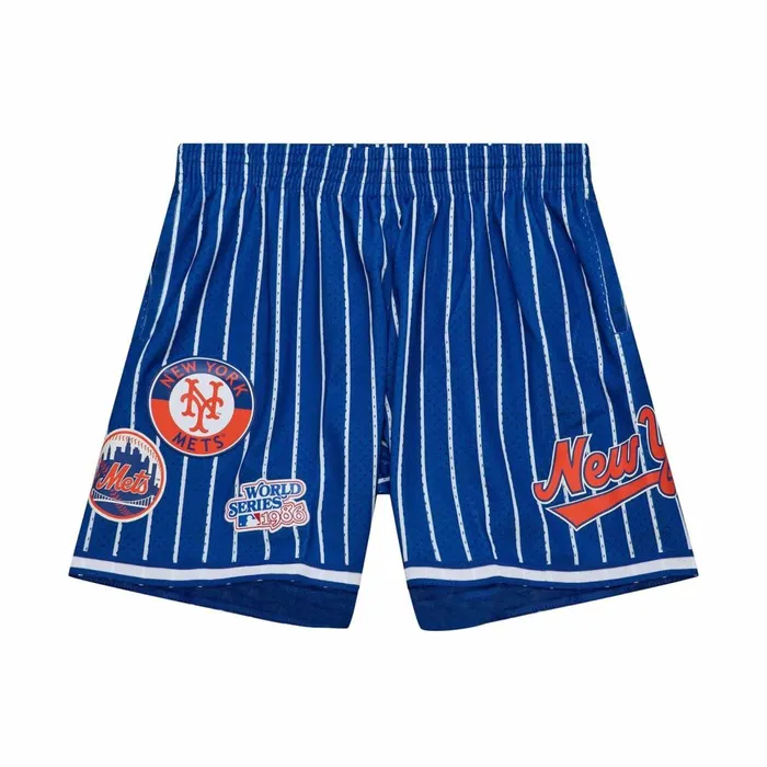 Men039s Shorts Mitchell and Ness City Collection Mesh Shorts New York Mets