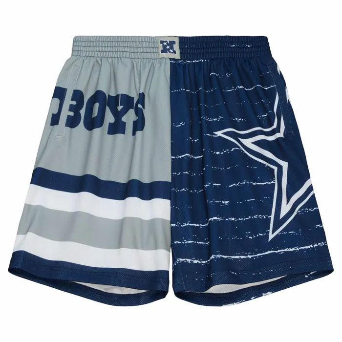 Men039s Shorts Mitchell and Ness Jumbotron 30 Shorts Dallas Cowboys