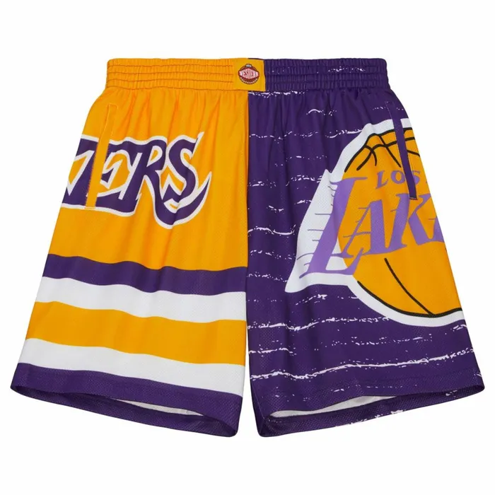 Men039s Shorts Mitchell and Ness Jumbotron 30 Shorts Los Angeles Lakers