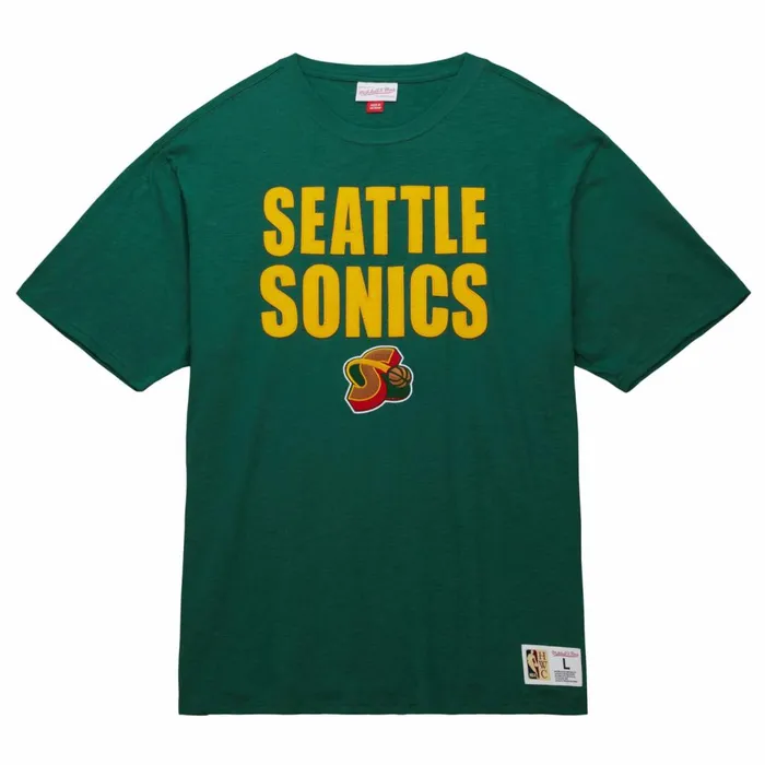 Men039s TShirts and Tops Mitchell and Ness Legendary Slub SS Tee Seattle Supersonics Men039s TShirts and Tops Mitchell and Ness Legendary Slub SS Tee Seattle Supersonics