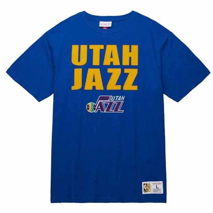 Men039s TShirts and Tops Mitchell and Ness Legendary Slub SS Tee Utah Jazz