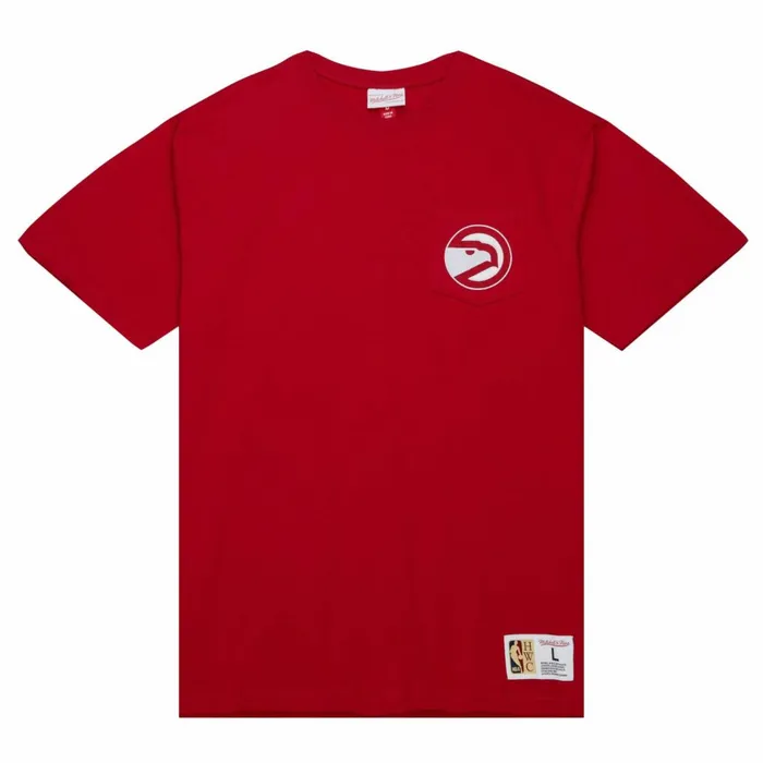 Men039s TShirts and Tops Mitchell and Ness Premium Pocket Tee Atlanta Hawks