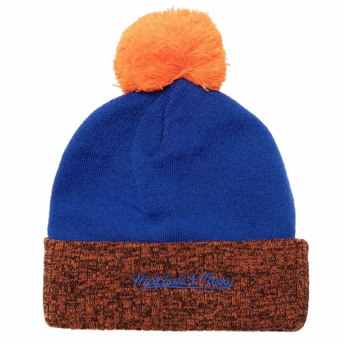 Men039sWomen039s Knit 154 Styles Mitchell and Ness Two Tone Pom Beanie HWC New York Knicks Men039sWomen039s Knit 154 Styles Mitchell and Ness Two Tone Pom Beanie HWC New York Knicks