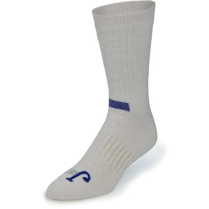 MEN 2Pk Just Dry FullCushion Crew Socks White Justin Boots Socks and Underwear