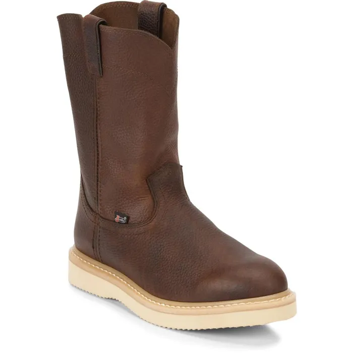 MEN Axe 10034 Wedge Light Brown Justin Boots Work