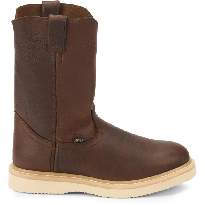 MEN Axe 10034 Wedge Light Brown Justin Boots Work