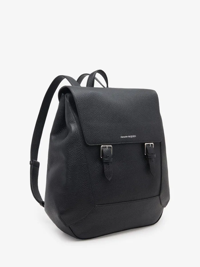 Men Backpacks Alexander McQueen The Edge Backpack Black