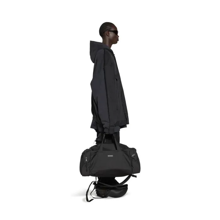 Men Backpacks Balenciaga Explorer Travel Backpack In Black