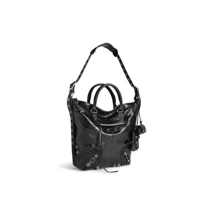 Men Bags and Totes Balenciaga Le Cagole Men Medium Tote Bag In Black