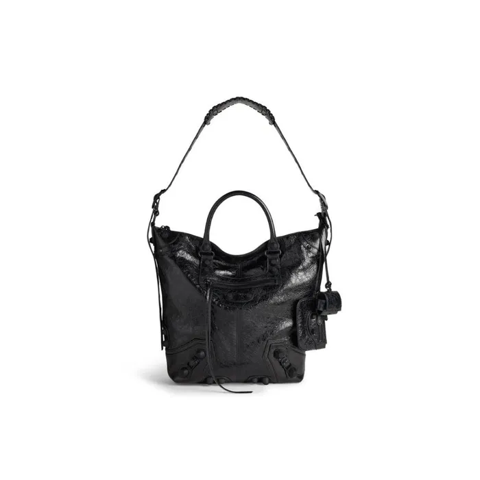 Men Bags and Totes Balenciaga Le Cagole Men Medium Tote Bag In Black