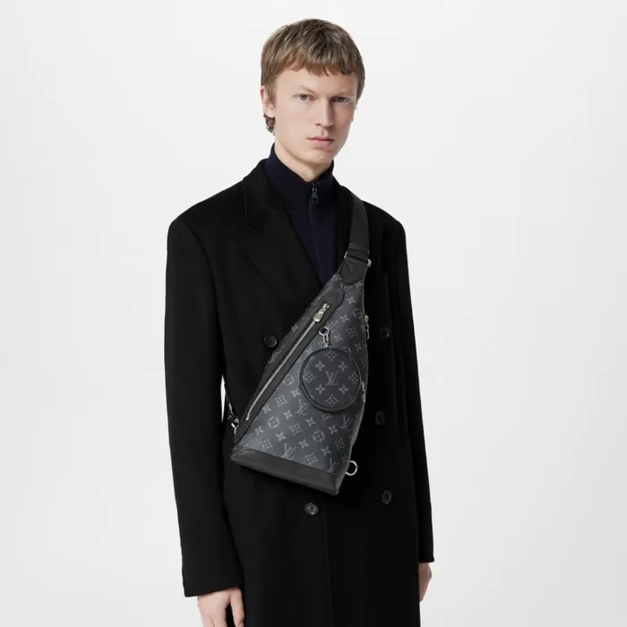 Men Bags Louis Vuitton Louis Vuitton Monogram Eclipse M30936 Duo Slingbag 8211 Louis Vuitton Handbag Store