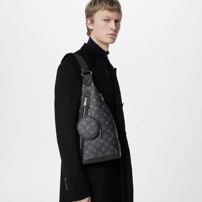Men Bags Louis Vuitton Louis Vuitton Monogram Eclipse M30936 Duo Slingbag 8211 Louis Vuitton Handbag Store