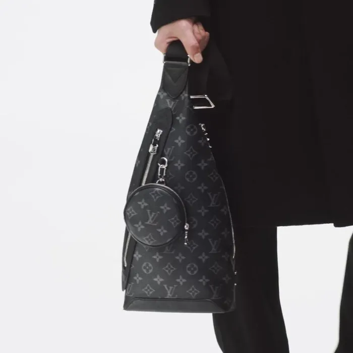 Men Bags Louis Vuitton Louis Vuitton Monogram Eclipse M30936 Duo Slingbag 8211 Louis Vuitton Handbag Store