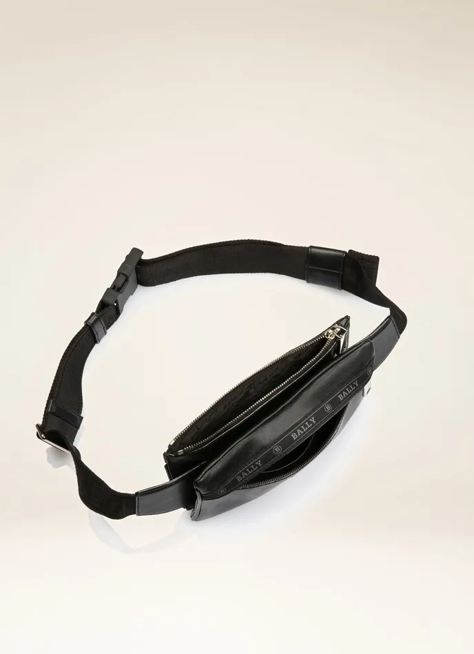 Men Bally Belt Bags Helvet 8211 Leather Bum Bag In Black