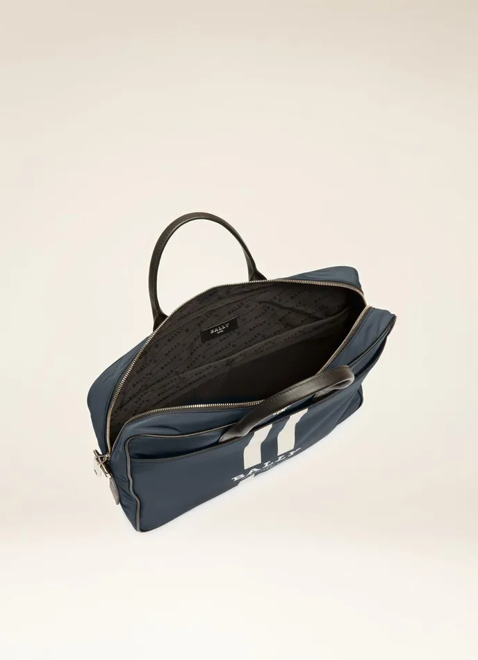 Men Bally Business Bags Faldy 8211 EcoNylon Business Bag In Navy