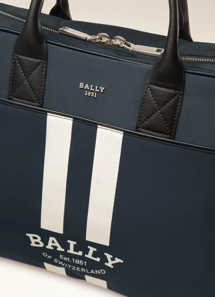 Men Bally Business Bags Faldy 8211 EcoNylon Business Bag In Navy