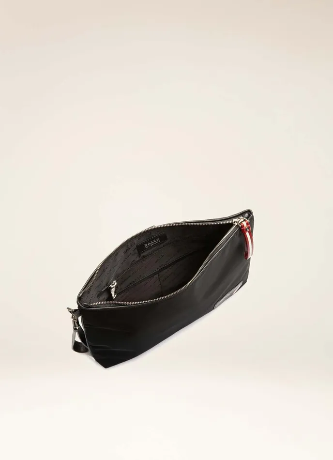 Men Bally Clutches and Portfolios Fholler 8211 Nylon Clutch Bag In Black