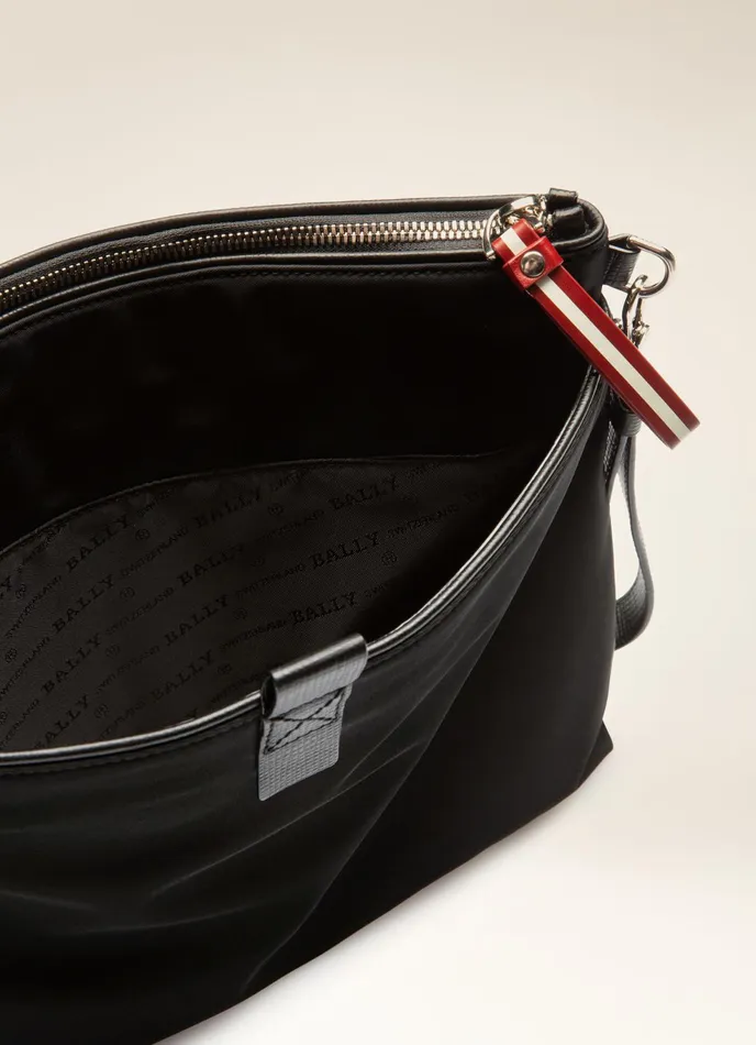 Men Bally Clutches and Portfolios Fholler 8211 Nylon Clutch Bag In Black