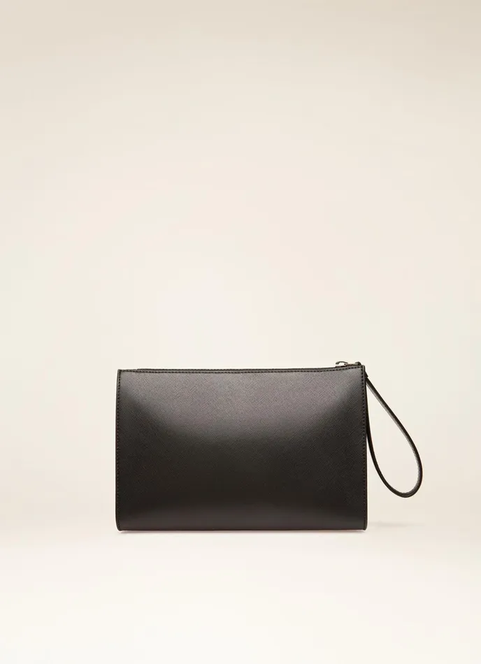 Men Bally Clutches and Portfolios Makid 8211 Recycled Leather Clutch Bag In Black