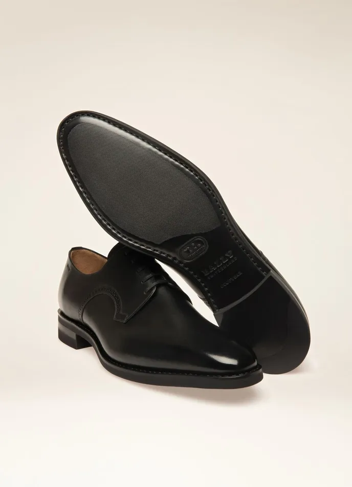 Men Bally LaceUps And Monks Scrivani 8211 Leather Derby Laceup Shoe In Black