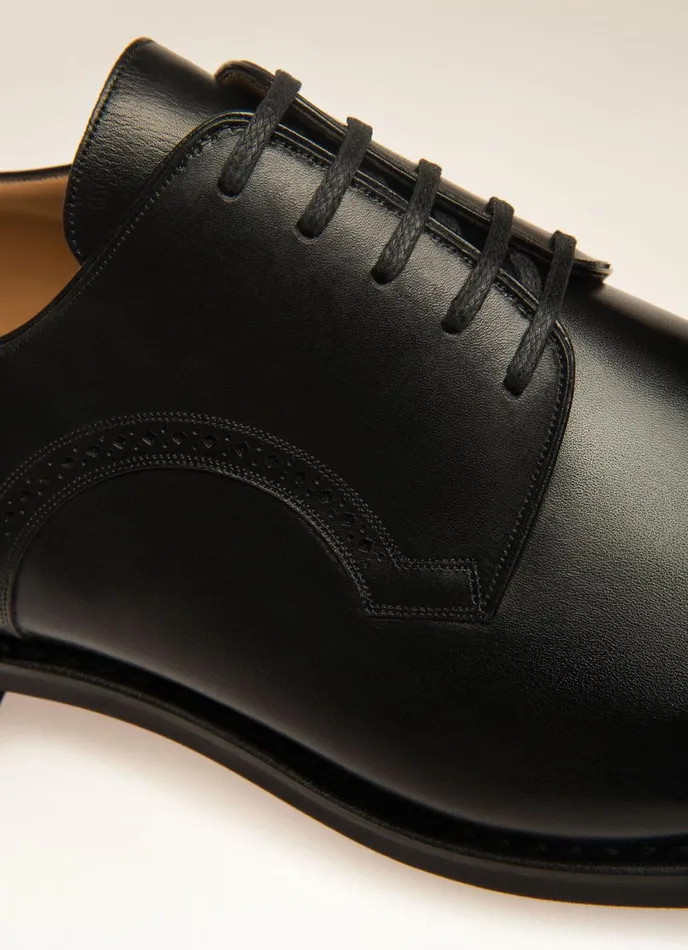 Men Bally LaceUps And Monks Scrivani 8211 Leather Derby Laceup Shoe In Black