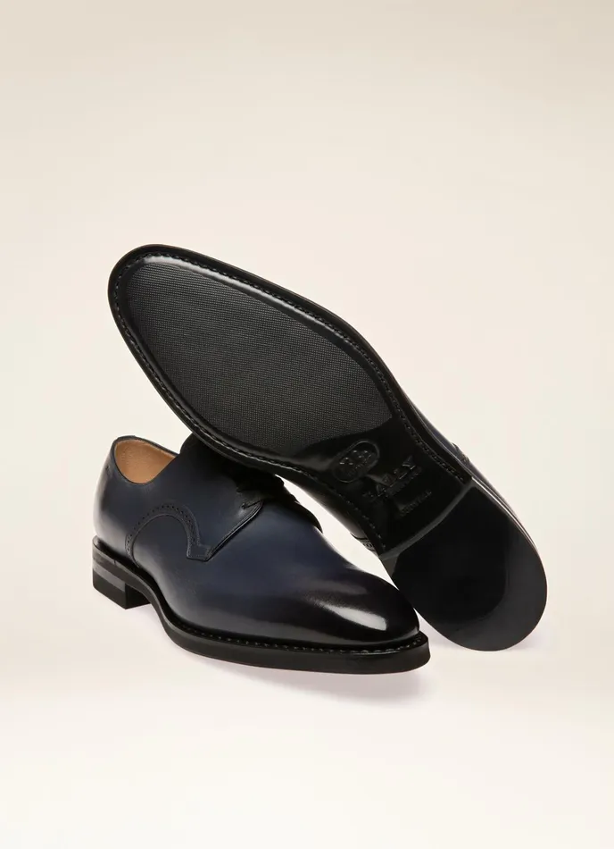 Men Bally LaceUps And Monks Scrivani 8211 Leather Derby Shoes In Navy