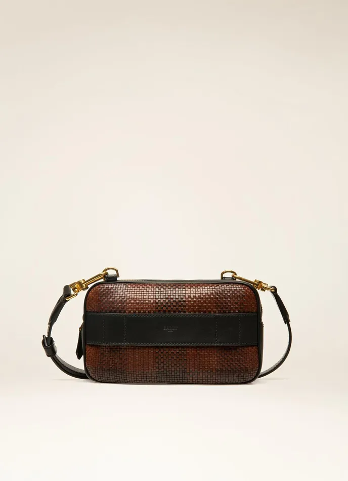 Men Bally Messenger Bags Chadd 8211 Leather CrossBody Bag In Brown and Black