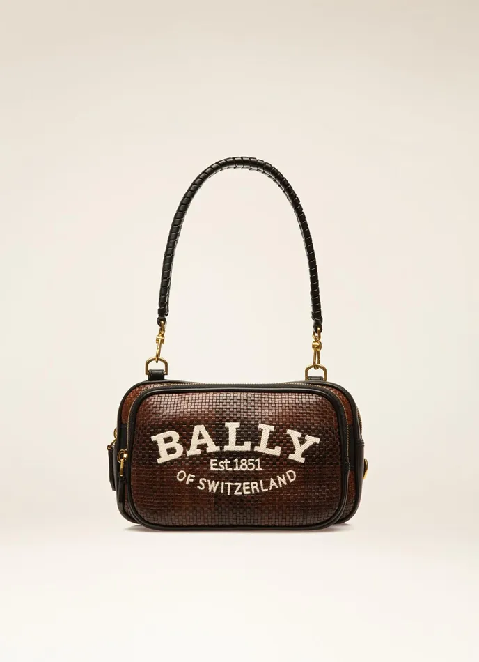 Men Bally Messenger Bags Chadd 8211 Leather CrossBody Bag In Brown and Black